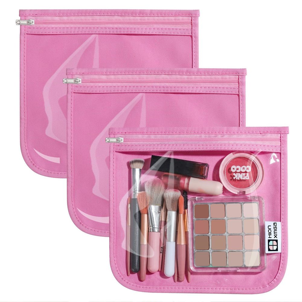 Tsa Approved Toiletry Bag, Set Of 3 Clear Travel Toiletry Bag Quart Size💓
